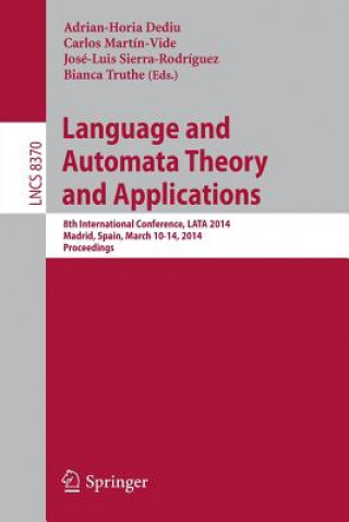 Carte Language and Automata Theory and Applications Adrian-Horia Dediu