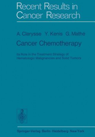 Könyv Cancer Chemotherapy A. Clarysse