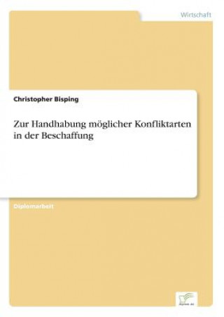 Carte Zur Handhabung moeglicher Konfliktarten in der Beschaffung Christopher Bisping