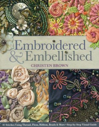 Carte Embroidered & Embellished Christen Brown
