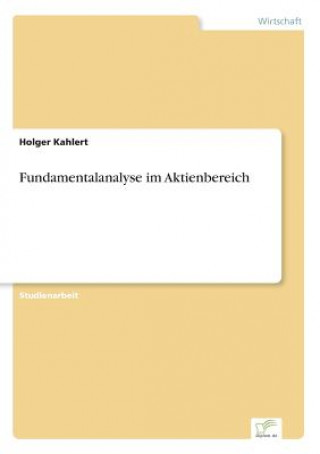 Carte Fundamentalanalyse im Aktienbereich Holger Kahlert