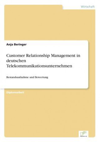 Kniha Customer Relationship Management in deutschen Telekommunikationsunternehmen Anja Beringer