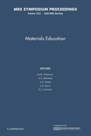 Buch Materials Education: Volume 1233 M. M. Patterson