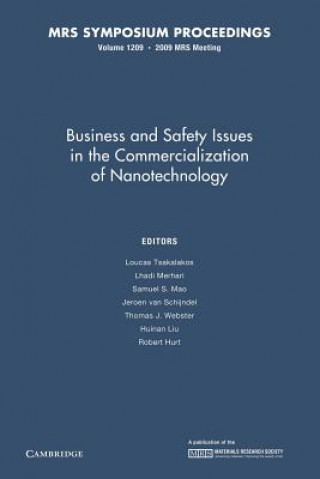 Könyv Business and Safety Issues in the Commercialization of Nanotechnology: Volume 1209 Loucas Tsakalakos