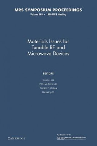 Könyv Materials Issues for Tunable RF and Microwave Devices: Volume 603 Quanxi Jia