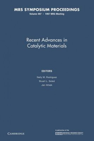 Carte Recent Advances in Catalytic Materials: Volume 497 Nelly m. Rodriguez