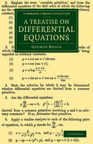 Książka Treatise on Differential Equations George Boole