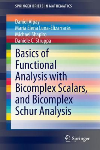 Książka Basics of Functional Analysis with Bicomplex Scalars, and Bicomplex Schur Analysis Daniel Alpay