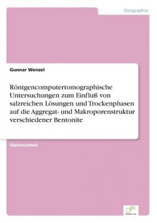 Könyv Roentgencomputertomographische Untersuchungen zum Einfluss von salzreichen Loesungen und Trockenphasen auf die Aggregat- und Makroporenstruktur versch Gunnar Wenzel