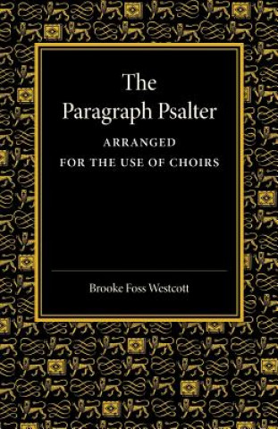 Kniha Paragraph Psalter Brooke Foss Westcott