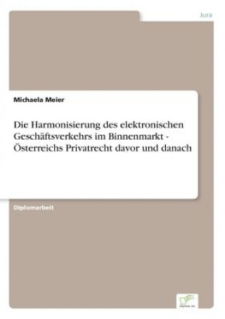 Carte Harmonisierung des elektronischen Geschaftsverkehrs im Binnenmarkt - OEsterreichs Privatrecht davor und danach Michaela Meier