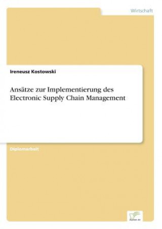 Книга Ansatze zur Implementierung des Electronic Supply Chain Management Ireneusz Kostowski