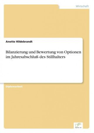 Könyv Bilanzierung und Bewertung von Optionen im Jahresabschluss des Stillhalters Anette Hildebrandt