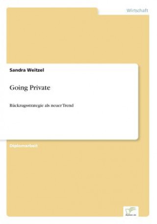 Knjiga Going Private Sandra Weitzel