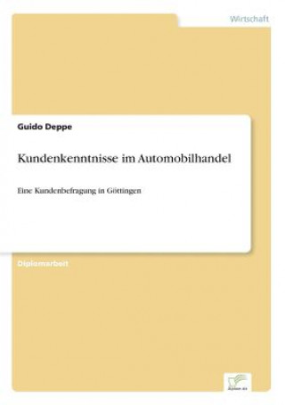 Carte Kundenkenntnisse im Automobilhandel Guido Deppe