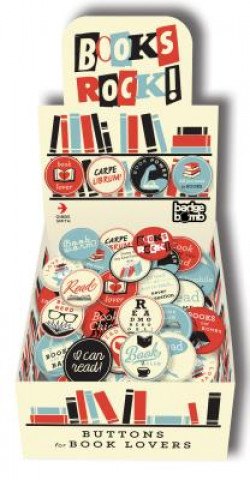 Buch Books Rock! Badge Box 