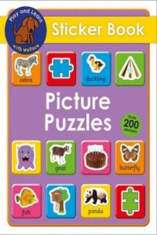 Libro Puzzles and Games Sticker Book Roger Priddy