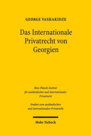 Carte Das Internationale Privatrecht von Georgien George Vashakidze