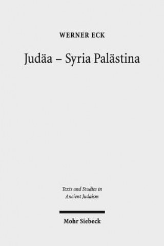 Carte Judaa - Syria Palastina Werner Eck