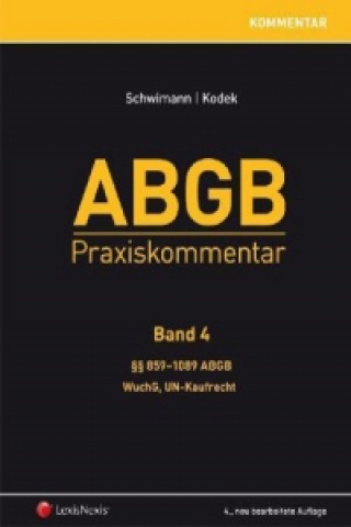 Kniha ABGB Praxiskommentar - Band 4 Michael Schwimann