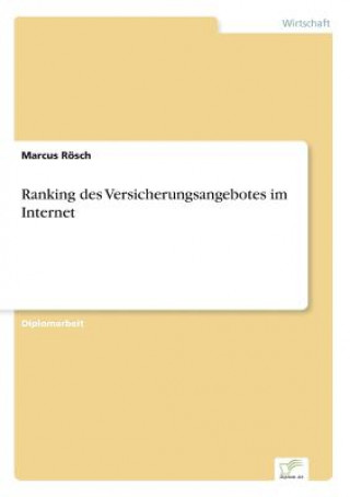 Buch Ranking des Versicherungsangebotes im Internet Marcus Rösch