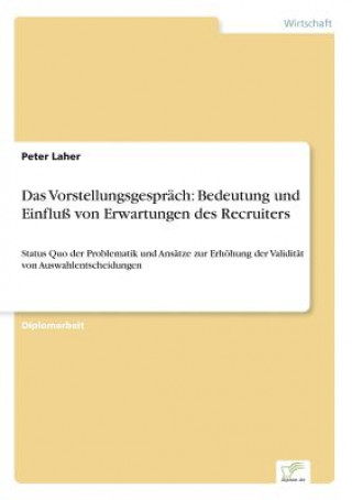 Kniha Vorstellungsgesprach Peter Laher