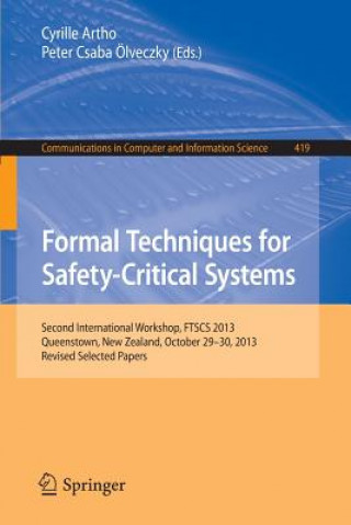 Kniha Formal Techniques for Safety-Critical Systems Cyrille Artho