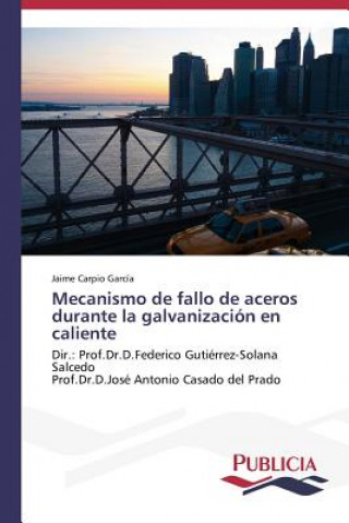 Könyv Mecanismo de fallo de aceros durante la galvanizacion en caliente Jaime Carpio García