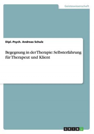 Könyv Begegnung in der Therapie Dipl.-Psych. Andreas Schulz