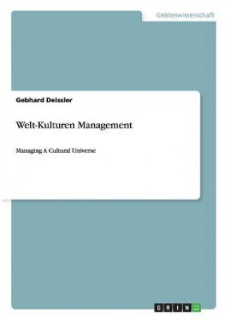 Book Welt-Kulturen Management Gebhard Deissler