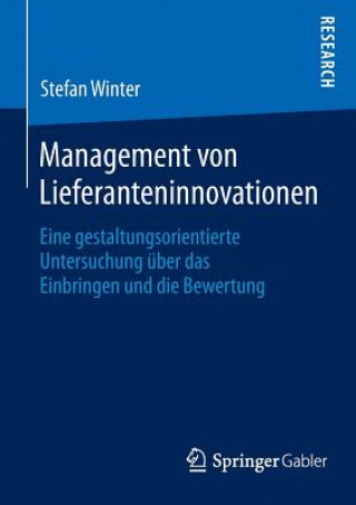 Książka Management Von Lieferanteninnovationen Stefan Winter