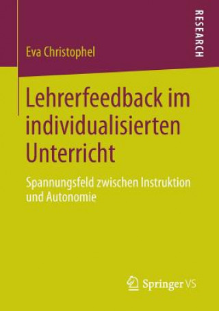 Könyv Lehrerfeedback Im Individualisierten Unterricht Eva Christophel