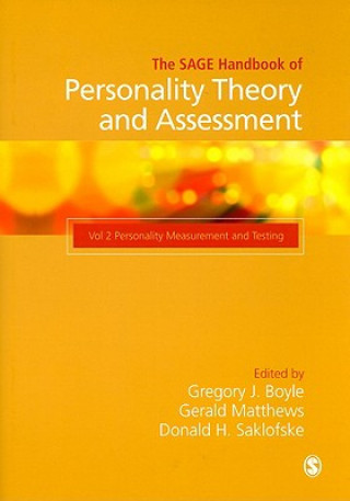 Carte SAGE Handbook of Personality Theory and Assessment Gregory J Boyle