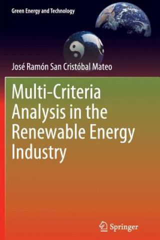 Kniha Multi Criteria Analysis in the Renewable Energy Industry José Ramón San Cristóbal