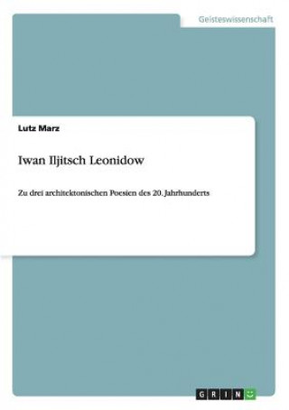 Kniha Iwan Iljitsch Leonidow Lutz Marz