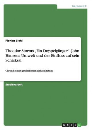 Carte Theodor Storms "Ein Doppelgänger". John Hansens Umwelt und der Einfluss auf sein Schicksal Florian Biehl