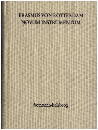 Könyv Novum Instrumentum rasmus von Rotterdam
