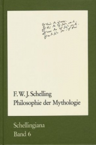 Kniha Philosophie der Mythologie Friedrich Wilhelm Joseph Schelling