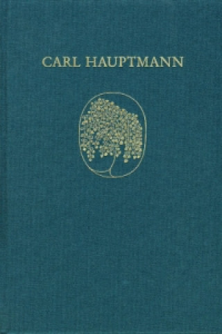 Carte Carl Hauptmann: Sämtliche Werke / Supplement Eberhard Berger