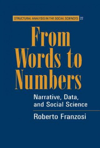 Kniha From Words to Numbers Roberto Franzosi
