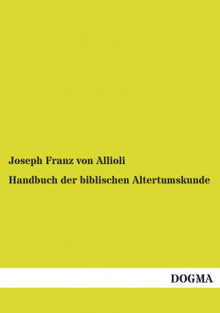 Carte Handbuch der biblischen Altertumskunde Joseph Franz von Allioli