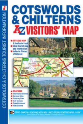 Nyomtatványok Cotswolds and Chilterns A-Z Visitors' Map Geographers A-Z Map Co. Ltd.