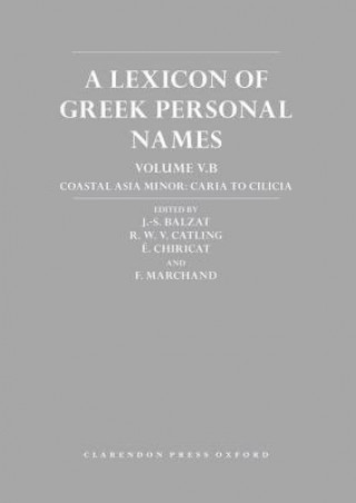 Książka Lexicon of Greek Personal Names J. -S. Balzat