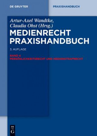 Βιβλίο Persoenlichkeitsrecht Und Medienstrafrecht Artur-Axel Wandtke