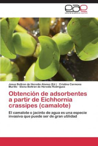 Könyv Obtencion de adsorbentes a partir de Eichhornia crassipes (camalote) Cristina Carmona Murillo