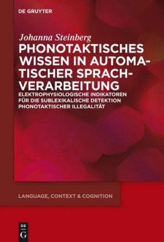 Book Phonotaktisches Wissen Johanna Steinberg