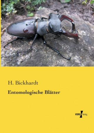 Book Entomologische Blatter H. Bickhardt