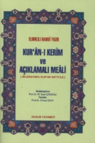 Carte Kuran-i Kerim  (Cep Boy Ciltli) Elmalili Hamdi Yazir