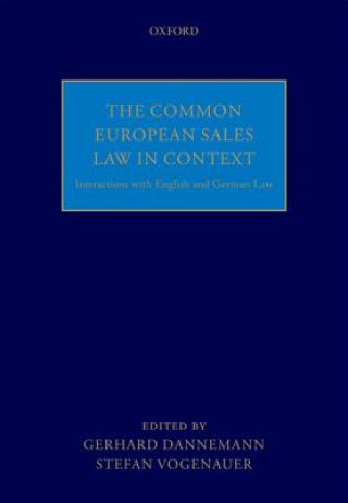 Kniha Common European Sales Law in Context Gerhard Dannemann