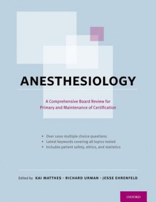 Könyv Anesthesiology Kai Matthes